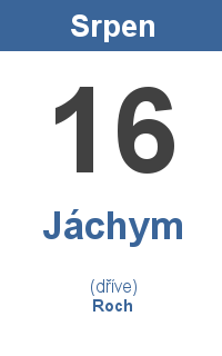 Pranostika 16.8. - Jáchym, Roch