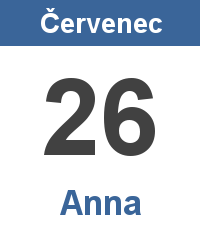 Pranostika 26.7. - Anna