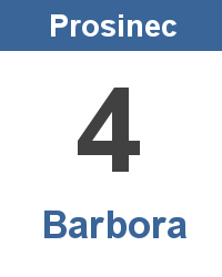 Pranostika 4.12. - Barbora
