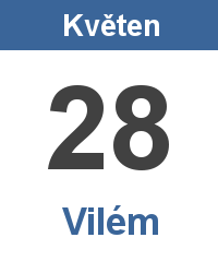 Svátek 28.5. - Vilém Svátek 28.5. - Vilém Jméno