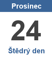 Státní svátek 24.12. - Štědrý den